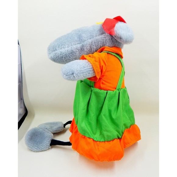 Knickerbocker Periwinkle Grey Mouse Shelf Sitter Plush Stuffed Animal 1978 - Picture 4 of 12